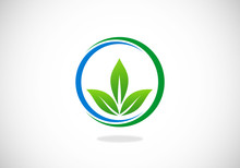 Three Leaf Ecology Spa Vector Logo