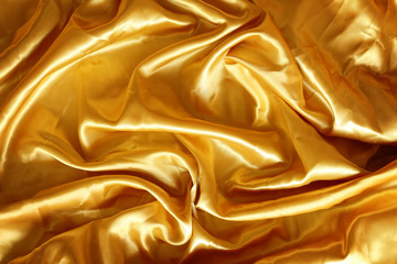 Golden brown fabric silk for background