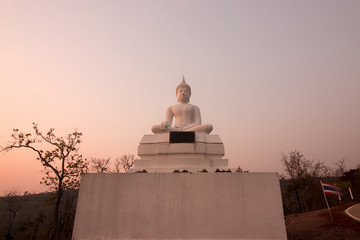 Wall Mural - Sunset and Buddha