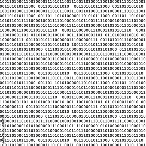 Fotografía Binary computer code seamless pattern vector background