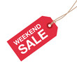weekend sale sign