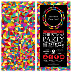 Wall Mural - Christmas Party Invitation Card