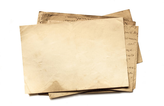 Vintage background with old papers and letters