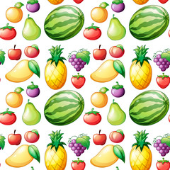 Poster - Seamless fruit