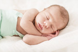 Fototapeta  - Newborn Baby schlafend
