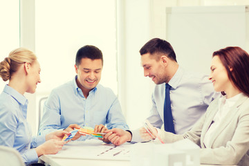 Poster - happy team of architects and designers in office