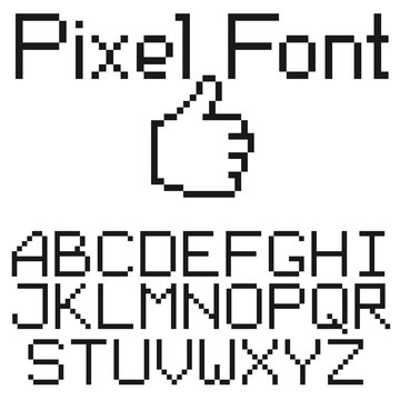pixel font