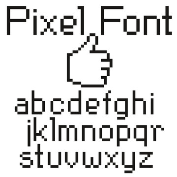 pixel font