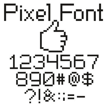 pixel font