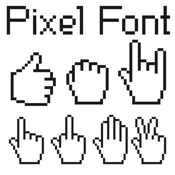 pixel font