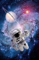 Wall Mural - astronaut spaceman suit spiral