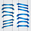 © olhen_design - Set of blue ribbon banners Vector graphic