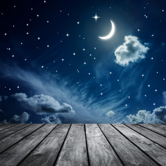 Wall Mural - clouds night