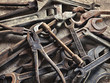 © plus69 - set of old dirty tools in vintage style