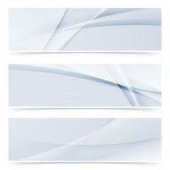 Wall Mural - fashion wave swoosh banner collection design set