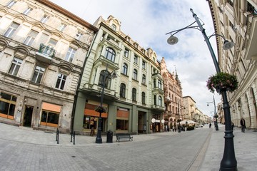 Fototapete - Ulica Piotrkowska w Łodzi