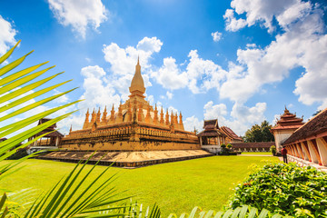 Wall Mural - Wat Thap Luang in Vientiane of Laos