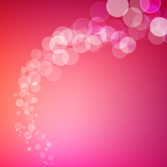 Aufkleber - Abstract bokeh sparkles swirl on blurred background