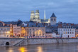 Embankment of Loire and Orleans Cathedral
