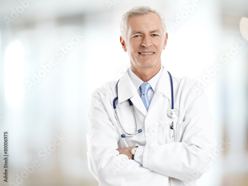 Portrait Homme médecin Tableau sur Toile