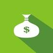 © imaagio.stock - Icono saco dinero verde sombra
