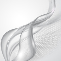 Aufkleber - Abstract gray wave background