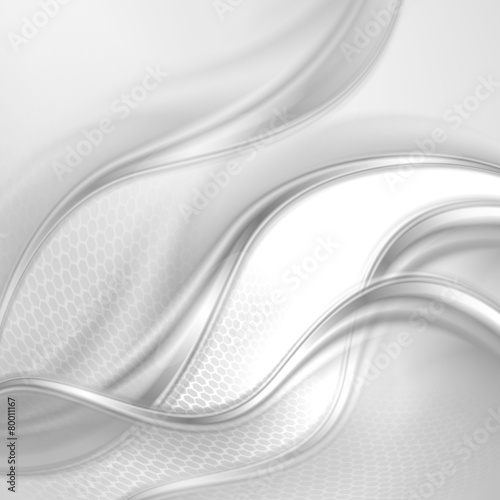 Naklejka na szybę Abstract gray wave background