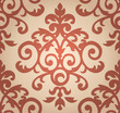 Damask  floral pattern. The wallpaper in Baroque style. Seamless