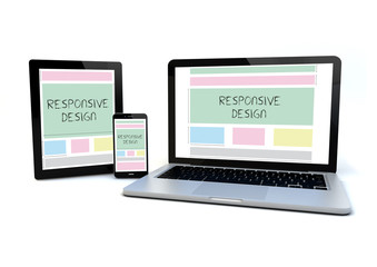 Canvas Print - responsive design concept