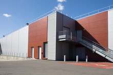 The Exterior Of A Modern Warehouse