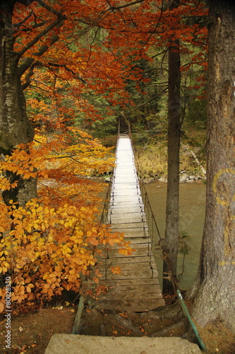 Fototapeta do kuchni mountains bridge