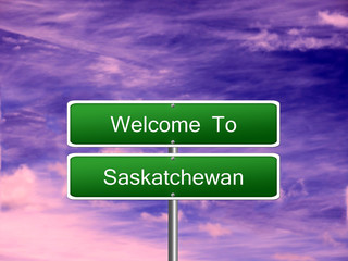 Wall Mural - Saskatchewan Province Welcome Sign