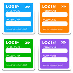 Poster - Login forms