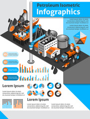 Canvas Print - Petroleum Isometric Infographics