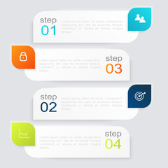 Aufkleber - Vector colorful info graphics for your business presentations.