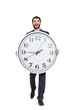 © ArtFamily - man walking with big clock