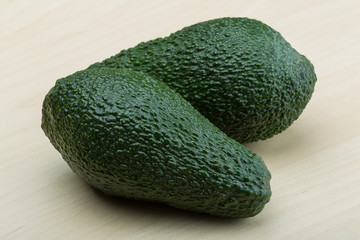 Fresh ripe green avocado