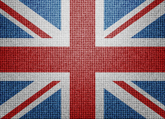 Wall Mural - Great Britain textile flag