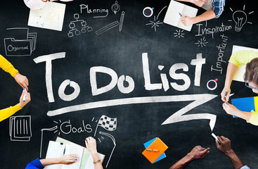 Canvas Print - To Do List Resolution Aspiration Organization Management Concept