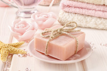 Bar Of Handmade Rose Soap