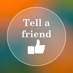 Sticker - Tell a friend icon