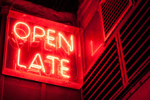 Open Late Sign