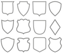 Collection Of Heraldic Shield Shapes