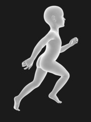 Wall Mural - baby running