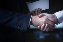 Erfolg Im Business Handshake
