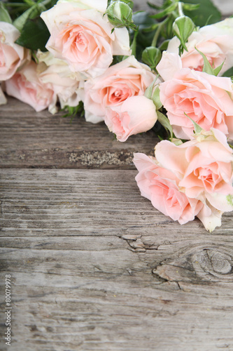 Naklejka - mata magnetyczna na lodówkę Bouquet of pink roses