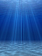 Blue sea underwater.