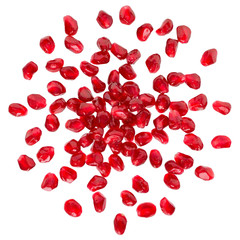 Poster - Pomegranate with scattered grain top view