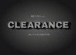 Vintage movie or retro cinema text effect clearance sign