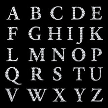 Diamond Alphabet, Letters From A To Z,